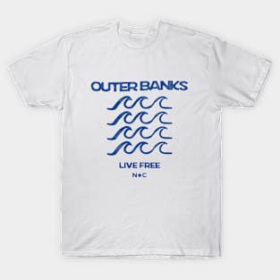 Outer Banks, Live Free, NC T-Shirt